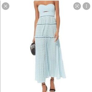 Self Portrait Baby Blue Dress like new